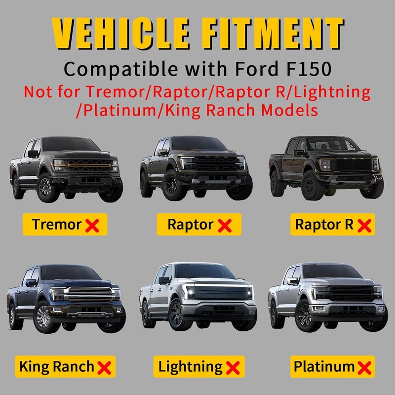 Maxzina TPE Hood Protector Compatible with 2021-2025 2026 Ford F150 XL/STX/XLT/Lariat Hood Shield TPE Bug Deflector Bug Guard for 2024 Ford F-150 Accessories - Image 2